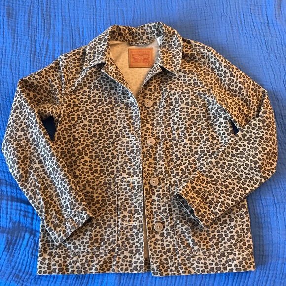levi's leopard print jacket